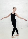 Unitard TURANDOT, top, leggings 90%cotton, 10%elastane, black, XS