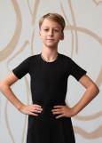 T-shirt ANDREY 90%cotton, 10%elastane, black, 152cm