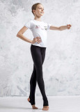 Leggings NELLY polyamide micro, black, 128cm