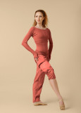 Pants with Sauna Effect Grand Prix SAUNA LESSON 100%polyester, dusty rose, L