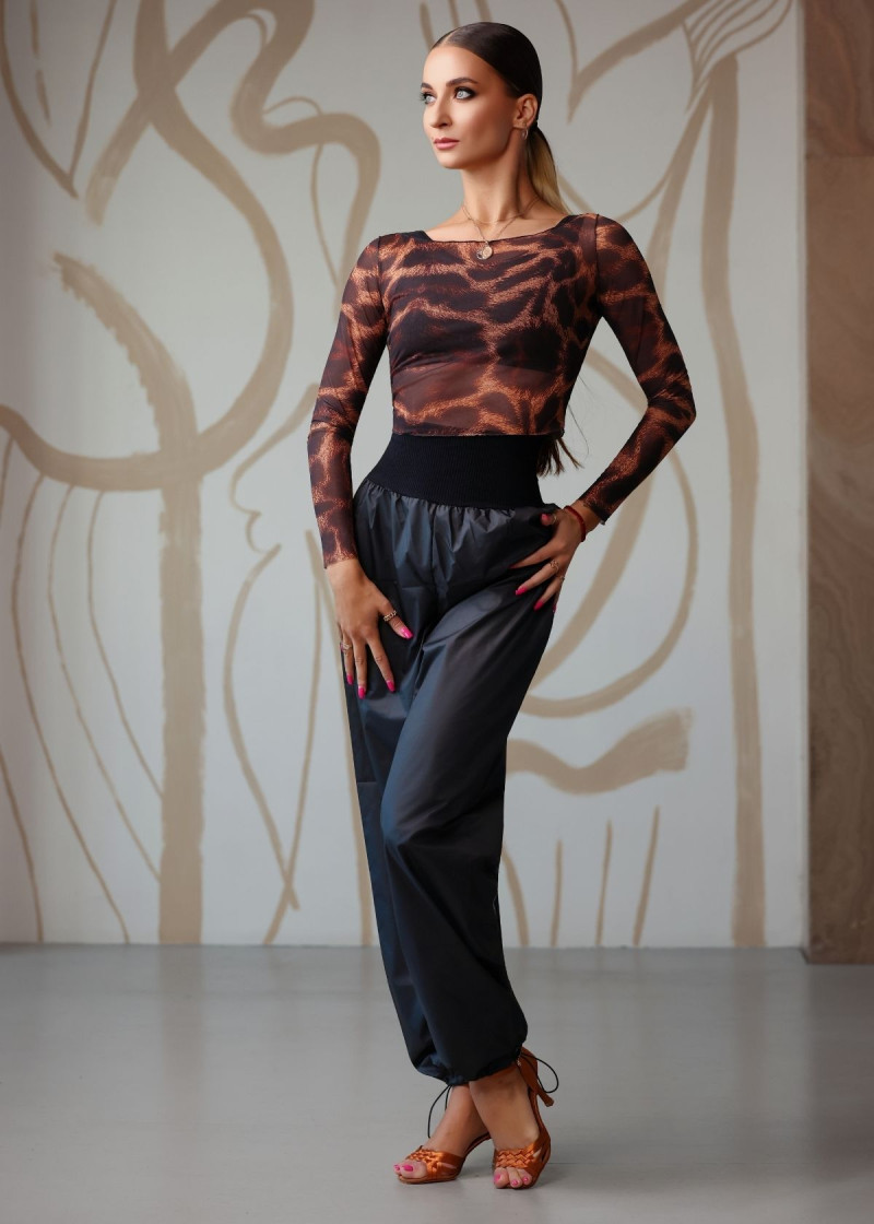 Брюки САУНА MOMENTUM с отворотом 100%полиэстер, черный, L