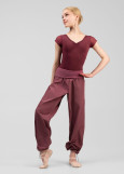 Pants with Sauna Effect Grand Prix SAUNA MOMENTUM 100%polyester, italian plum, M