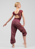 Pants with Sauna Effect Grand Prix SAUNA MOMENTUM 100%polyester, italian plum, M