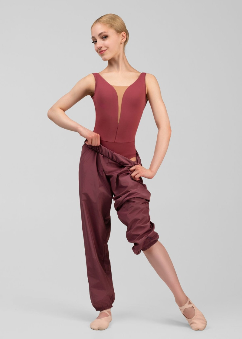 Pants with Sauna Effect Grand Prix SAUNA GRAND PRIX 100%polyester, italian plum, 152cm