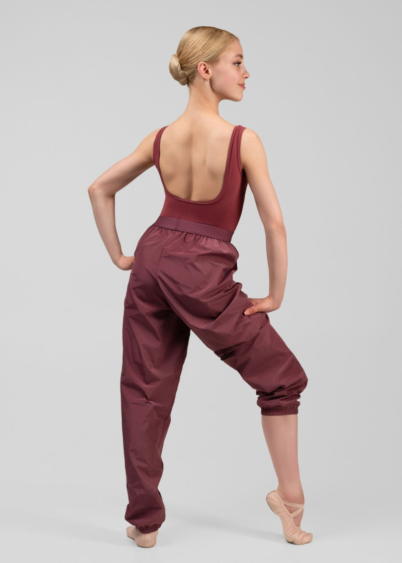 Pants with Sauna Effect Grand Prix SAUNA GRAND PRIX 100%polyester, italian plum, 152cm