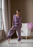 Unitard with Sauna Effect Grand Prix SAUNA MOMENTUM 100%polyester, vintage violet, XS