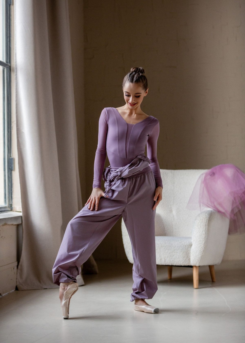 Unitard with Sauna Effect Grand Prix SAUNA MOMENTUM 100%polyester, vintage violet, XS