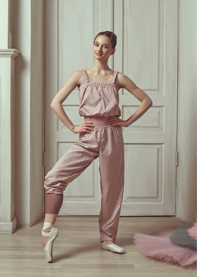 Unitard with Sauna Effect Grand Prix SAUNA MOMENTUM 100%polyester, coral almond, S