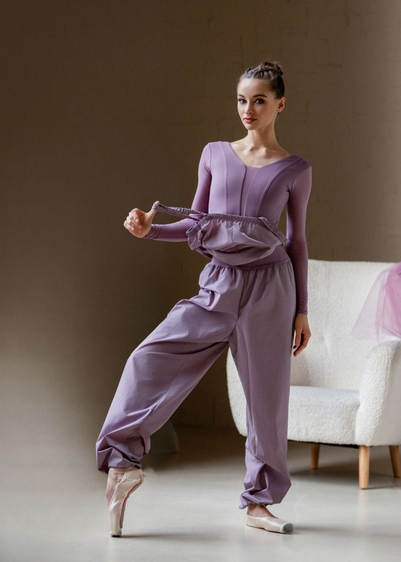 Unitard with Sauna Effect Grand Prix SAUNA MOMENTUM 100%polyester, vintage violet, XS