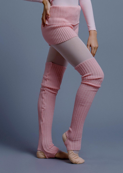 Leg Warmers Grand Prix wool mixture, light pink, 25cm