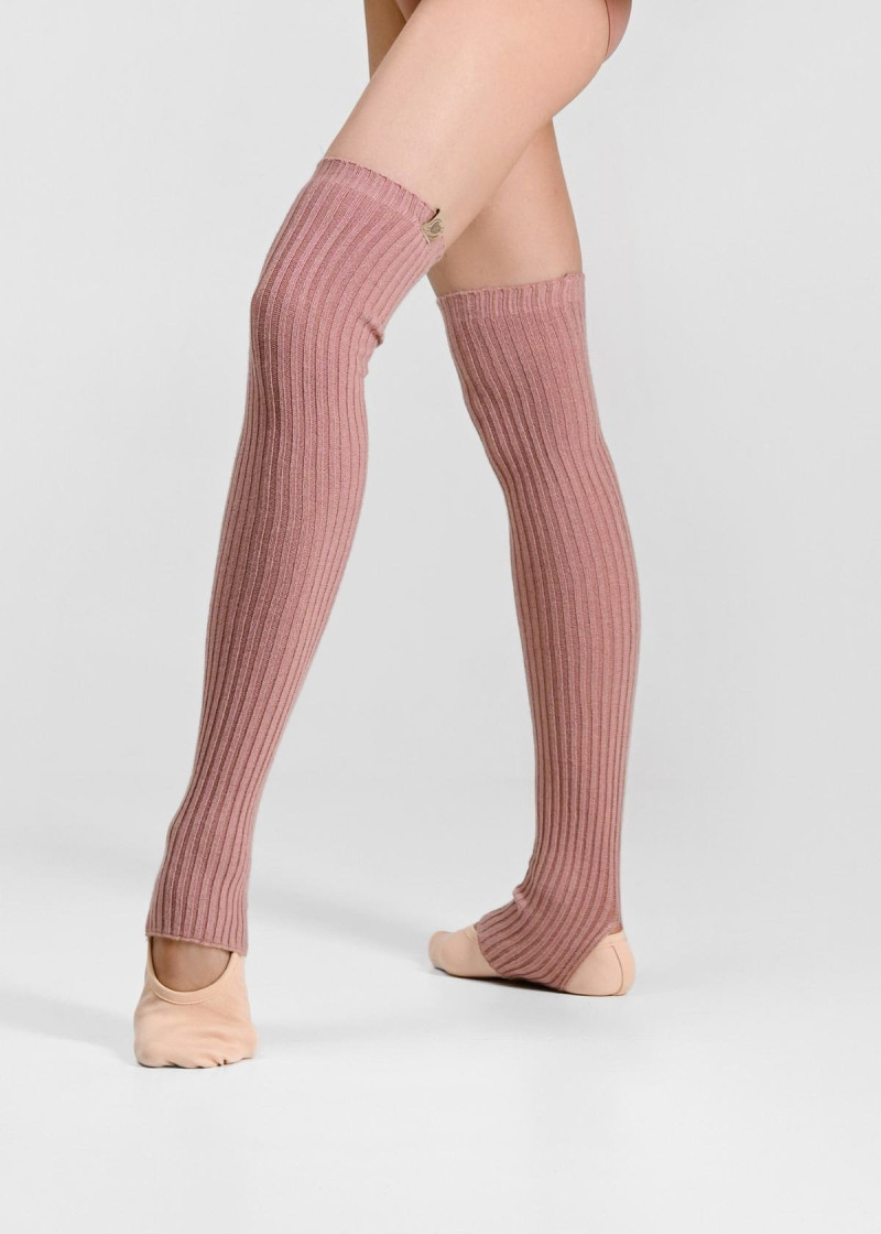 Leg Warmers WINDI HARMONY Grand Prix 50%viscose, 31%polyester, 19%nylon, corall almond, 64cm