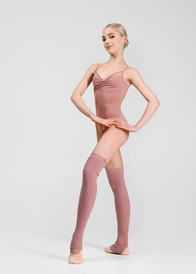 Leg Warmers WINDI HARMONY Grand Prix 50%viscose, 31%polyester, 19%nylon, corall almond, 64cm