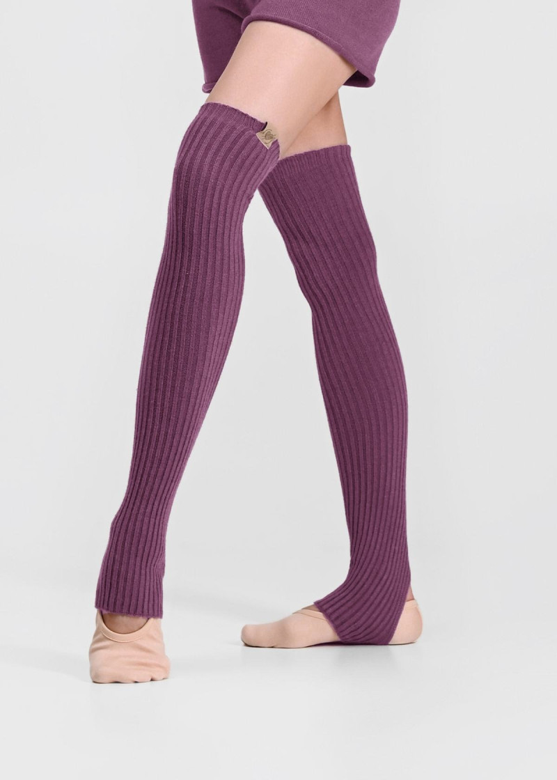 Leg Warmers WINDI HARMONY Grand Prix 50%viscose, 31%polyester, 19%nylon, plum perfect, 64cm