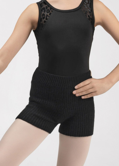 Warm up Shorts WHOOPI BALANCE Grand Prix 42%acrylic, 30%polyester, 28%nylon, black, 128-134cm