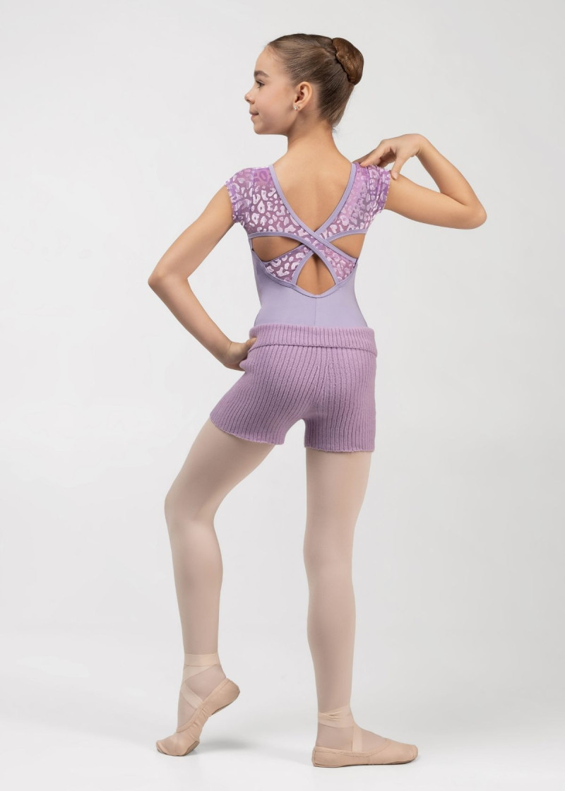 Warm up Shorts WHOOPI BALANCE Grand Prix 42%acrylic, 30%polyester, 28%nylon, lilac, 128-134cm