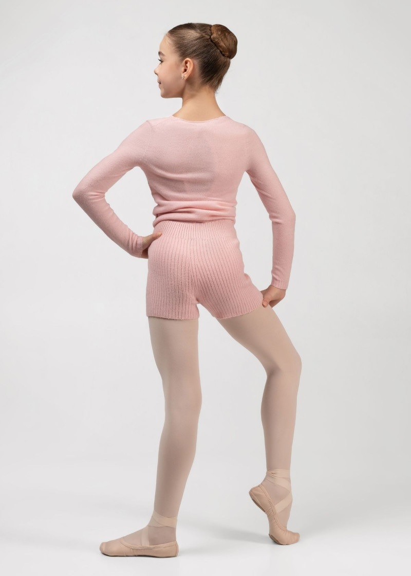 Warm up Shorts WHOOPI BALANCE Grand Prix 42%acrylic, 30%polyester, 28%nylon, pink, 128-134cm