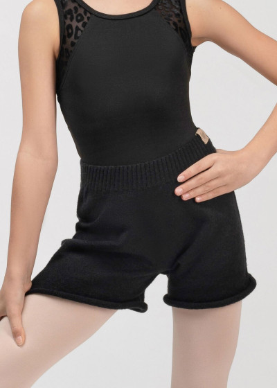Warm up Shorts WHITNEY BALANCE Grand Prix 42%acrylic, 30%polyester, 28%nylon, black, 128-134cm