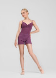 Warm up Shorts WHITNEY HARMONY Grand Prix 50%viscose, 31%polyester, 19%nylon, plum perfect, L