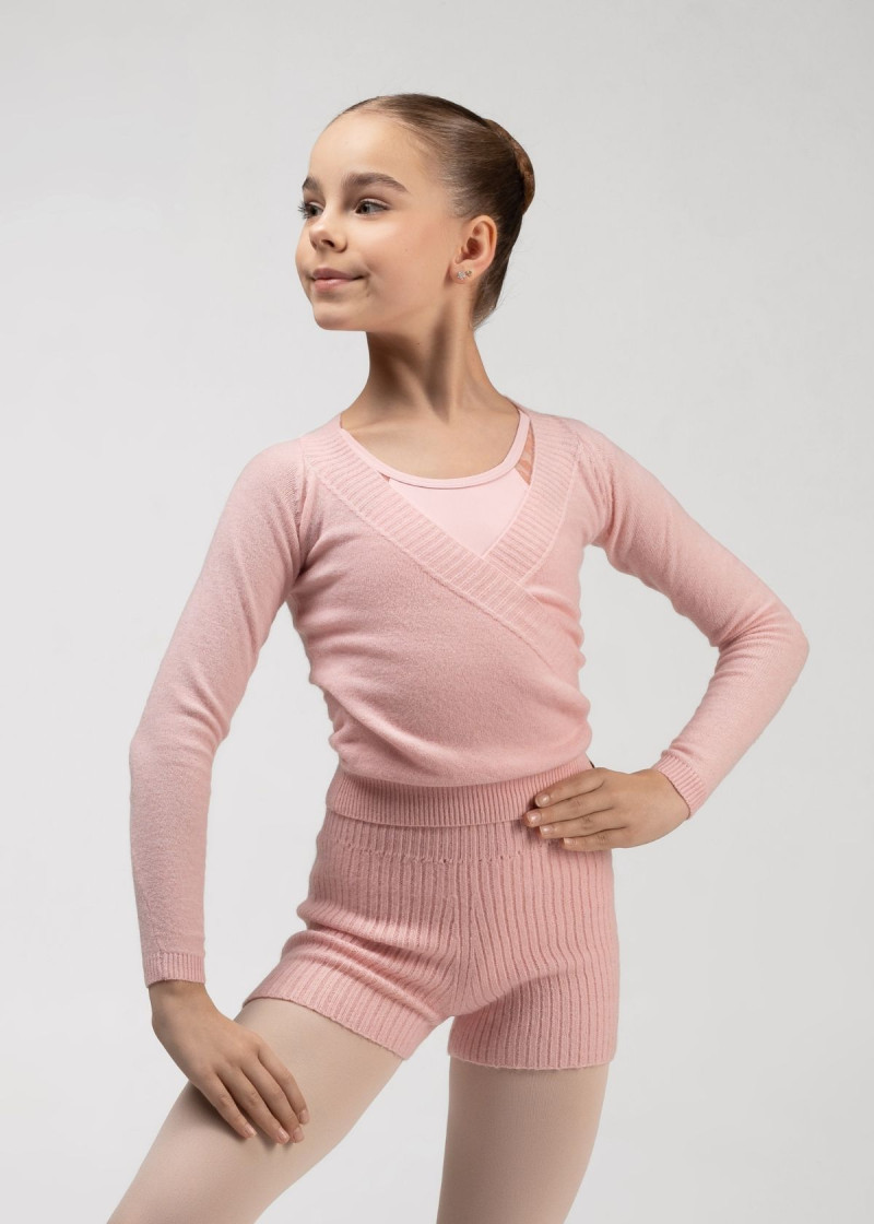 Warm up Shorts WHOOPI BALANCE Grand Prix 42%acrylic, 30%polyester, 28%nylon, pink, 128-134cm