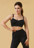 AKIO crop top by Grand Prix polyamide micro, black, 152cm