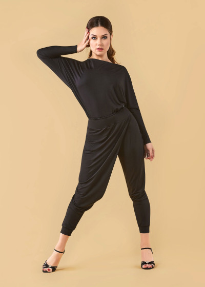 Unitard BETH crepe stretch, black, XS