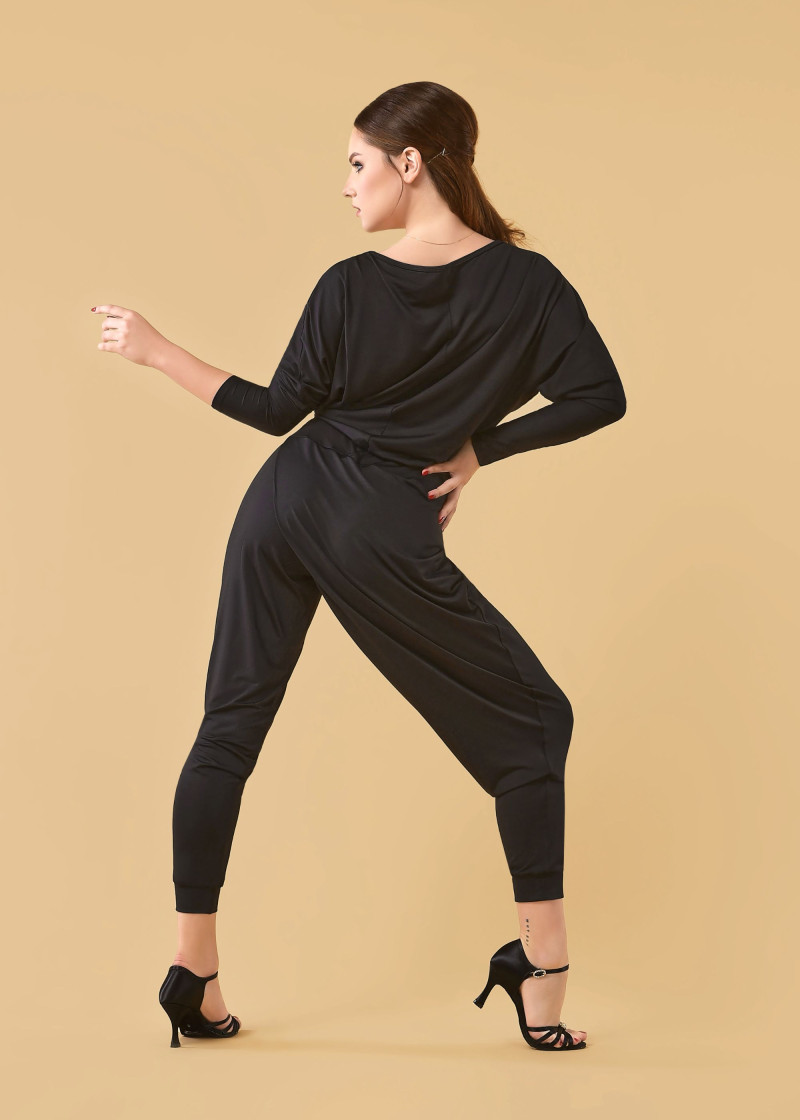 Unitard BETH crepe stretch, black, 158cm