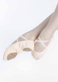 Split Sole Ballet Slippers Grand Prix BATTEMENT canvas, white, 37