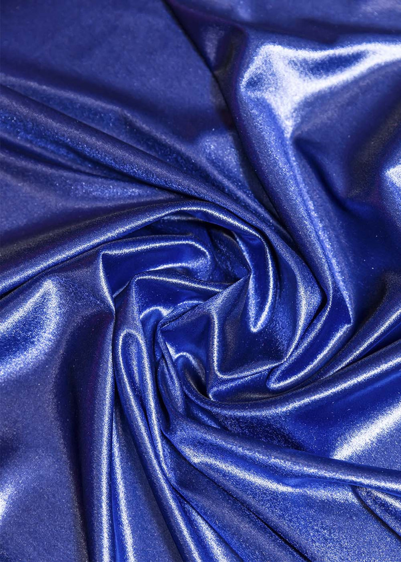 Velvet GLOSS 90%polyamide, 10%elastane, blue, 1.6m