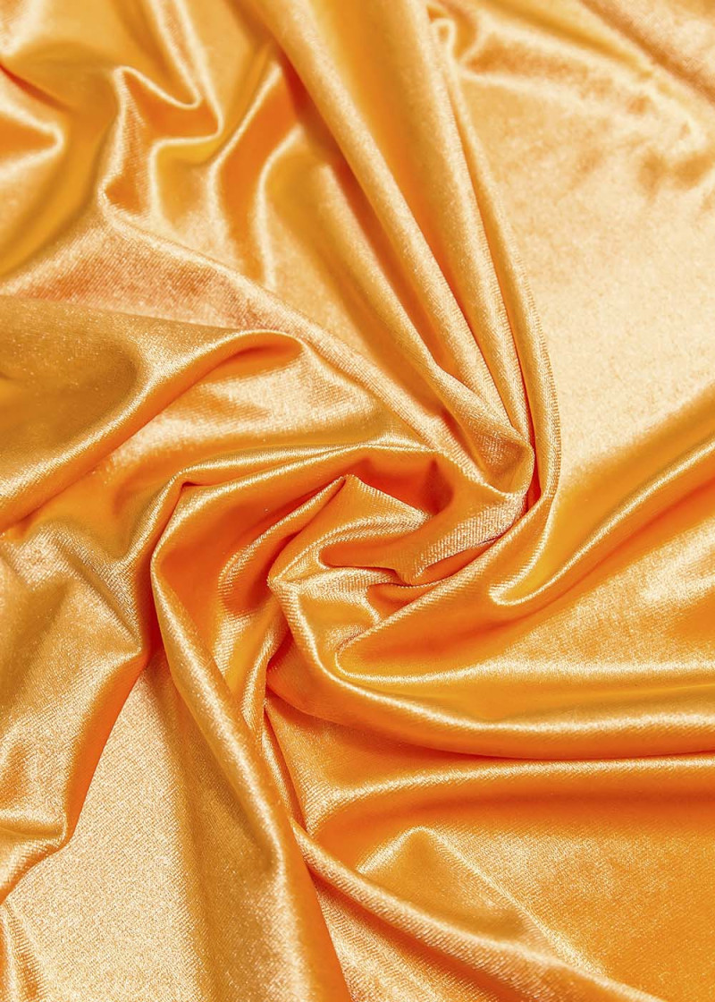 Velvet GLOSS 90%polyamide, 10%elastane, light orange , 1.6m