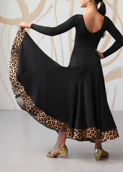 RUTH ballroom skirt by Grand Prix polyamide micro, black, 134cm