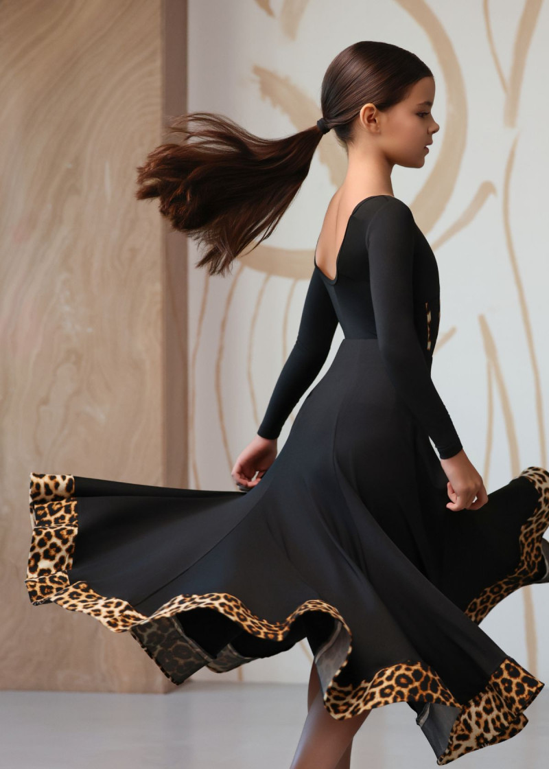 RUTH ballroom skirt by Grand Prix polyamide micro, black, 134cm