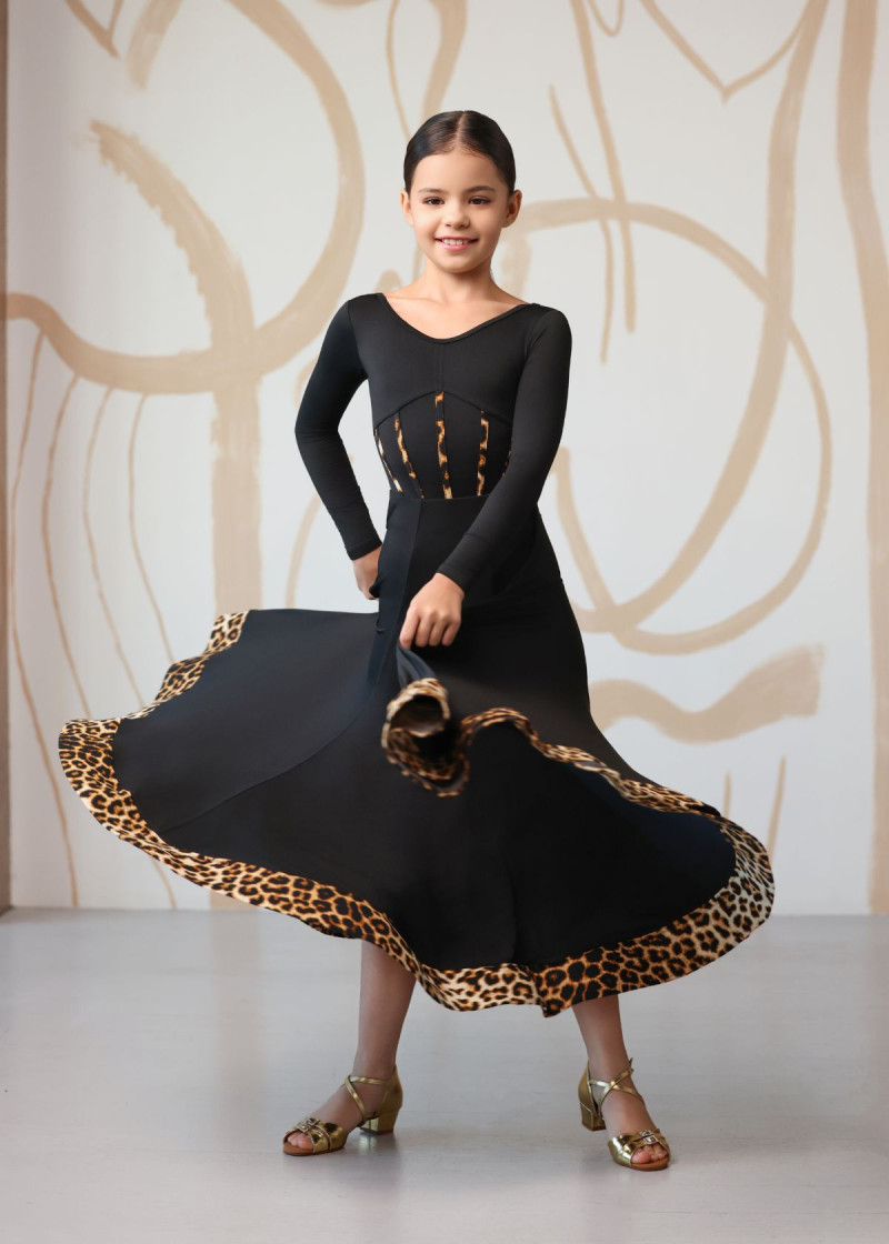 RUTH ballroom skirt by Grand Prix polyamide micro, black, 134cm