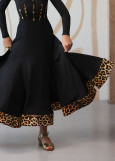 RUTH ballroom skirt by Grand Prix polyamide micro, black, 134cm