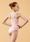 BRIELLE camisole leotard by Grand Prix polyamide micro+mesh, pink, 128cm