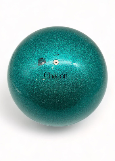 Ball for gymnastics Chacott 65013, 18.5cm rubber, Emerald Green (537), 18.5cm