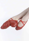 Teacher's shoes KOLORIT leather, red, 40