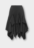 VIVIENNE latin dance skirt by Grand Prix polyamide micro+mesh, black, S plus