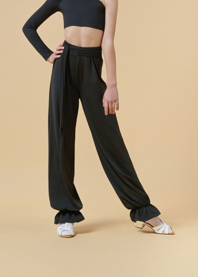 FANCY DANCY - Брюки ARYA широкие микрополиамид, черный, 146см