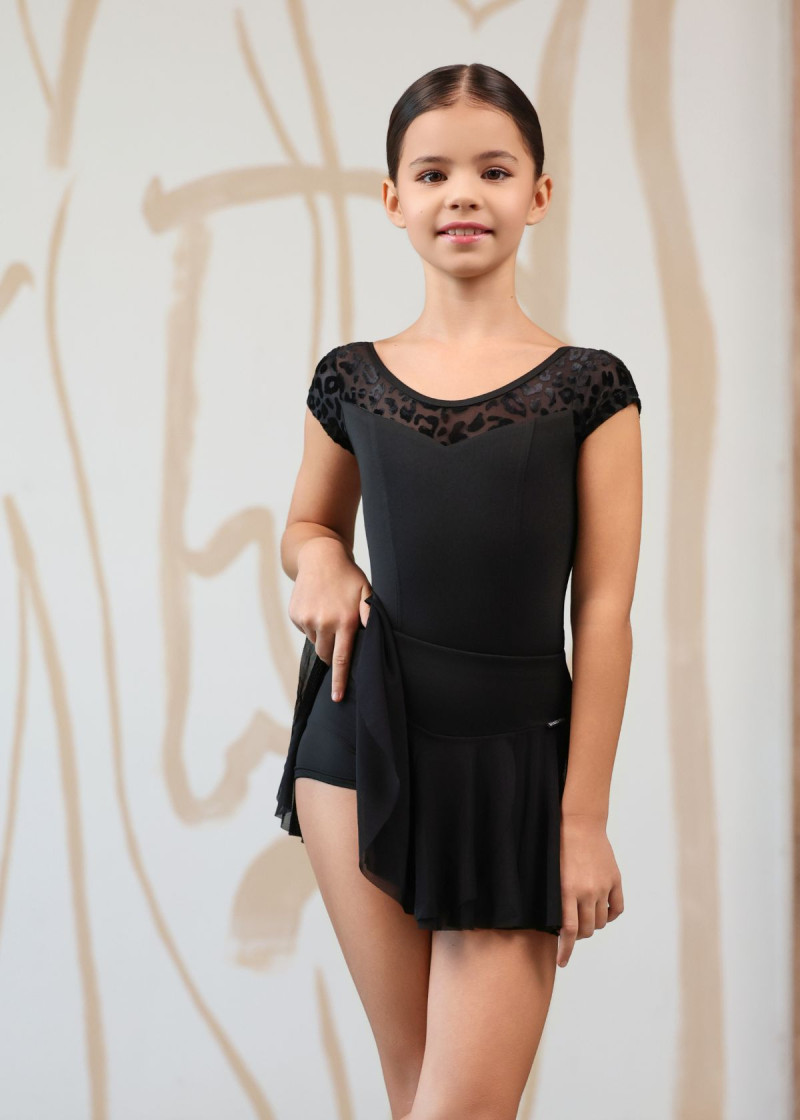 FANCY DANCY - Шорты ЛТ SABI микрополиамид+сетка, черный, 134см