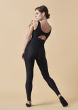 CHAKA tank unitard by Grand Prix polyamide micro, jet hematite, 152cm