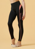 LEONA leggings by Grand Prix polyamide micro, black+yellow, 146cm