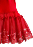 Tutu dress TIANA lycra+tulle, red, 122cm