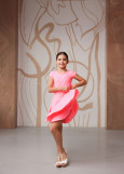CAMILLA RATING dance rating dress by Grand Prix biflex, tropic grapefruit, 146cm