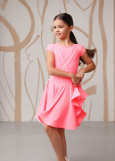 CAMILLA RATING dance rating dress by Grand Prix biflex, tropic grapefruit, 146cm