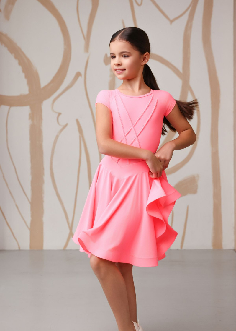 CAMILLA RATING dance rating dress by Grand Prix biflex, tropic grapefruit, 146cm