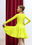 TRACY RATING dance rating dress by Grand Prix biflex, ultra lemon, 158cm
