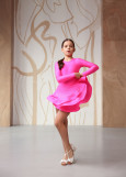 TRACY RATING dance rating dress by Grand Prix biflex, flamingo, 140cm
