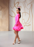 TRACY RATING dance rating dress by Grand Prix biflex, flamingo, 140cm