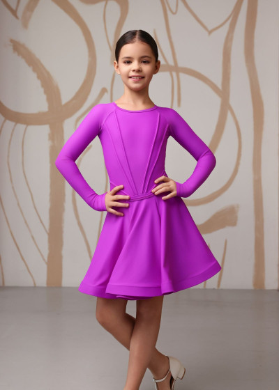 GLORIA RATING dance rating dress by Grand Prix biflex, purple, 140cm
