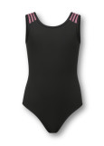 ARDOR leotard by Grand Prix nylon, black+pink, S